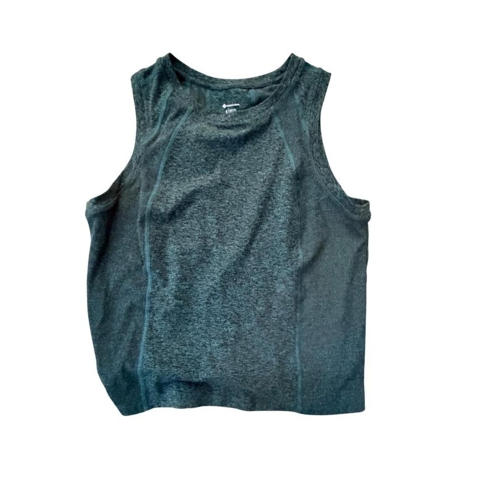 Member's Mark Womens Soft Rib Tank Top Astro Teal Heather SAM22SPT16 Size Small